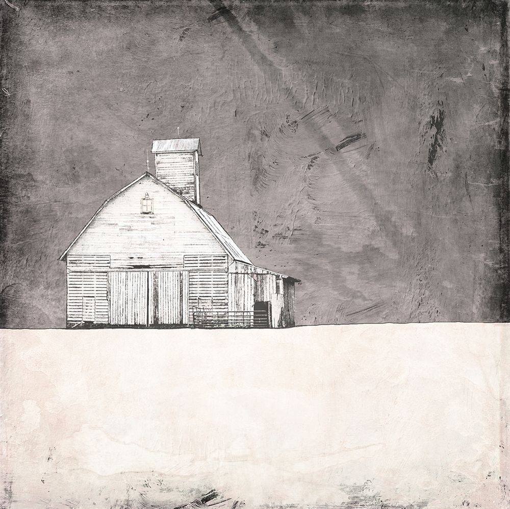 Farmhouse under Grey Skies art print by Ynon Mabat for $57.95 CAD