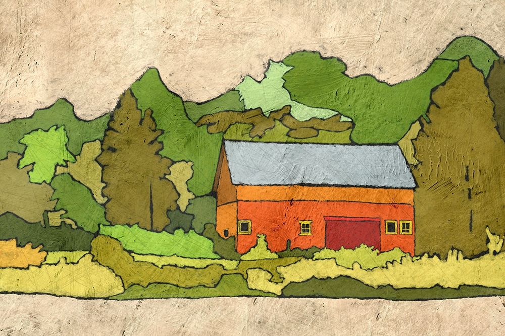 Cabin in the Green Forest art print by Ynon Mabat for $57.95 CAD