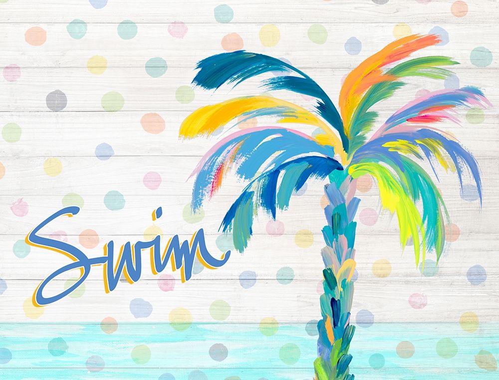 Swim Near the Palm Tree art print by Julie DeRice for $57.95 CAD