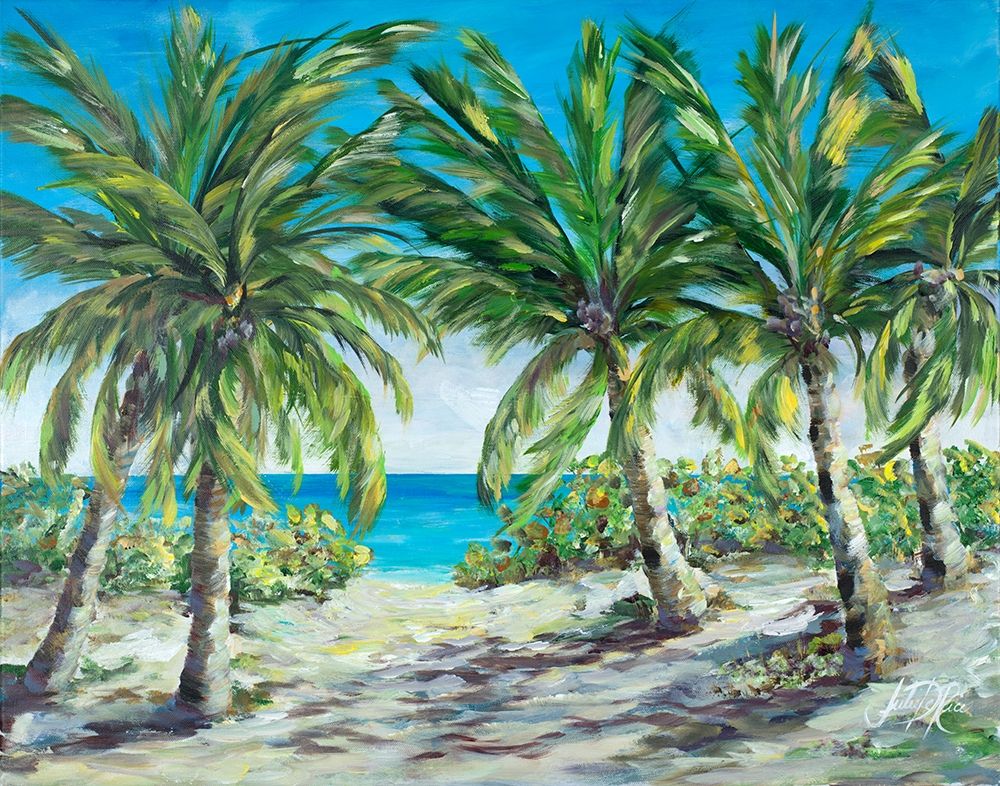 Tropical Palm Tree Paradise art print by Julie DeRice for $57.95 CAD
