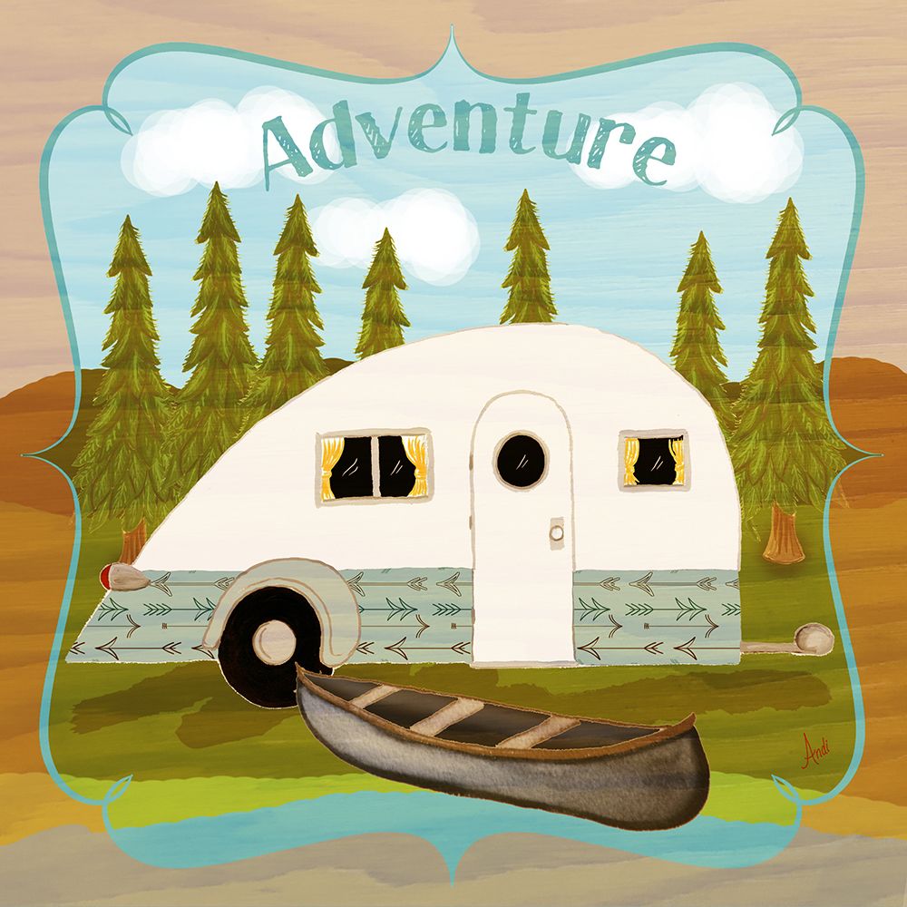 Camping I art print by Andi Metz for $57.95 CAD
