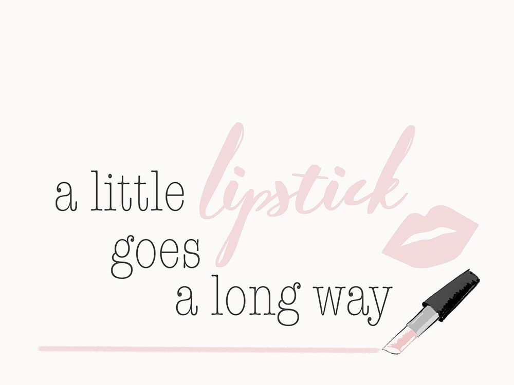 A Little Lipstick art print by SD Graphics Studio for $57.95 CAD