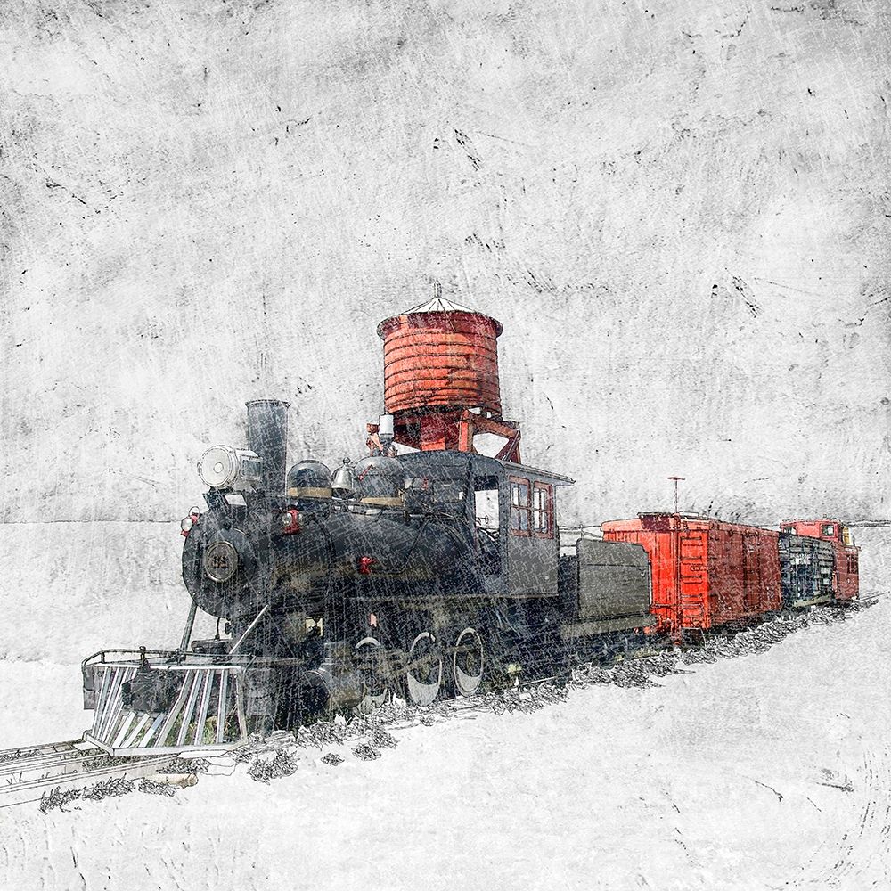 Muted Locomotive art print by Ynon Mabat for $57.95 CAD