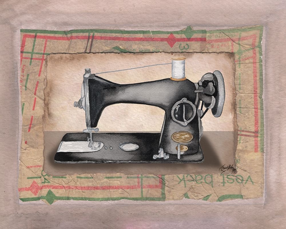 Sewing Machine II art print by Mary Beth Baker for $57.95 CAD