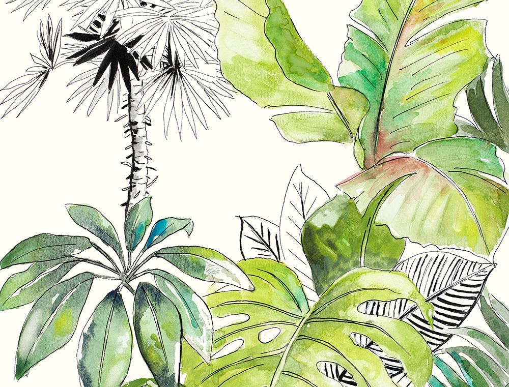 Green Palms Selva II art print by Patricia Pinto for $57.95 CAD