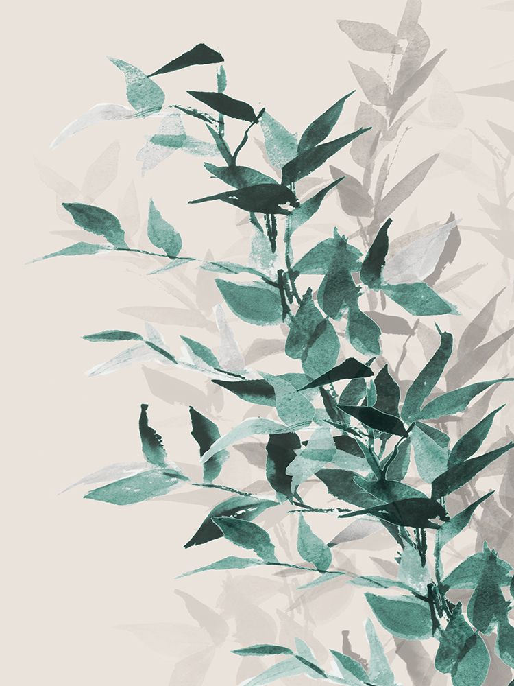 Green Tonal Leaves II art print by Lanie Loreth for $57.95 CAD