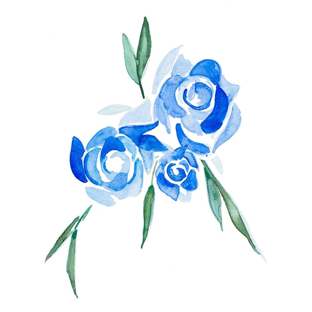 Blue Roses art print by B. Danelle for $57.95 CAD