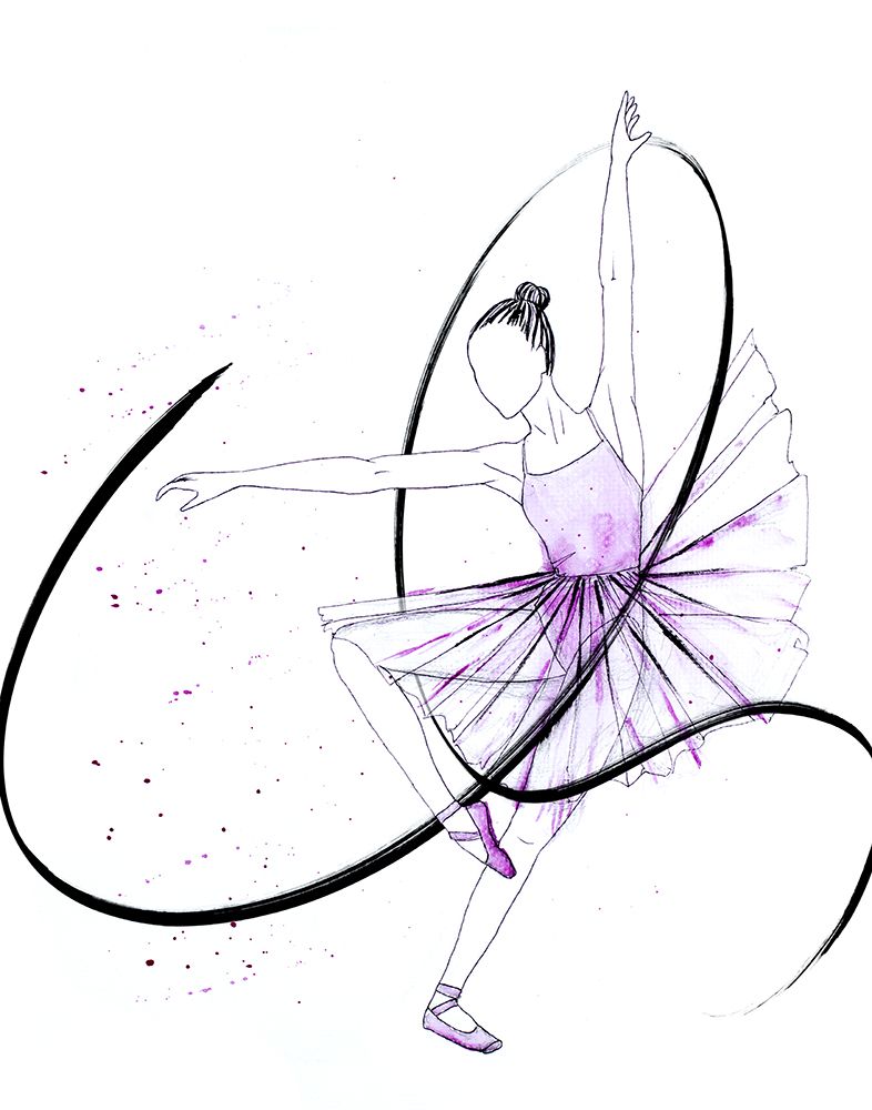 Dancing Ballerina II art print by SD Graphics Studio for $57.95 CAD