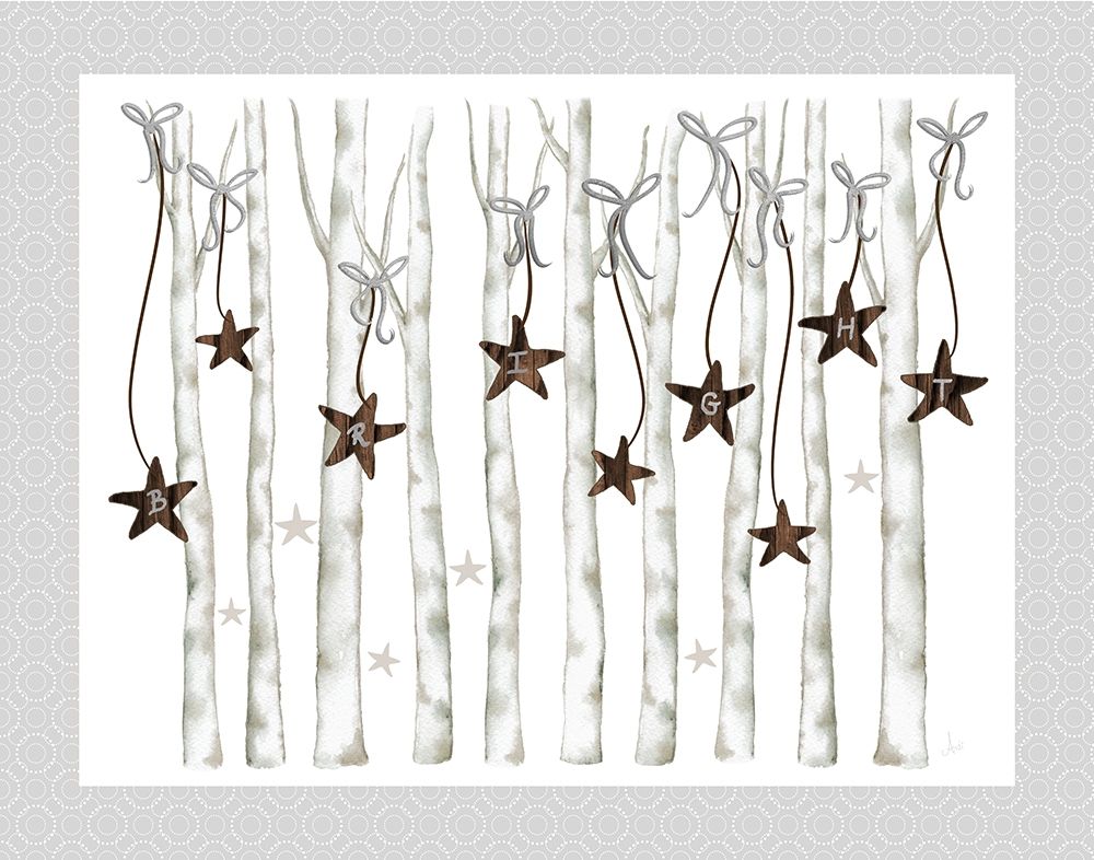 Merry and Bright Birch Trees II art print by Andi Metz for $57.95 CAD