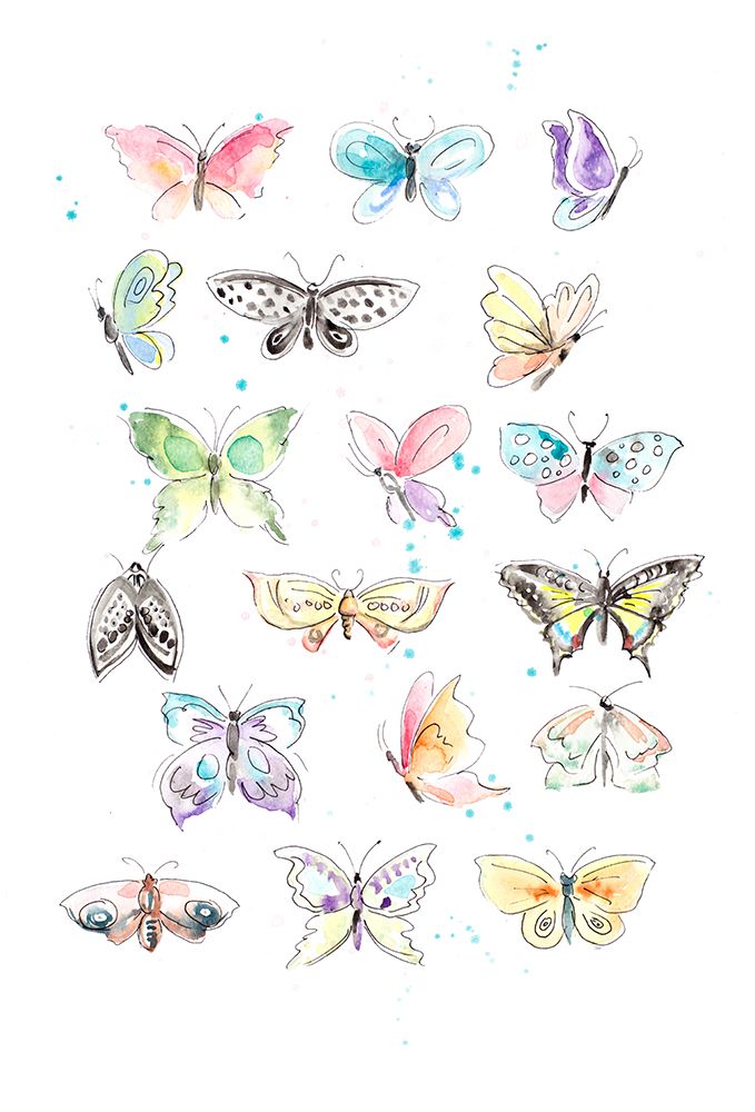 Butterfly Pattern art print by Patricia Pinto for $57.95 CAD