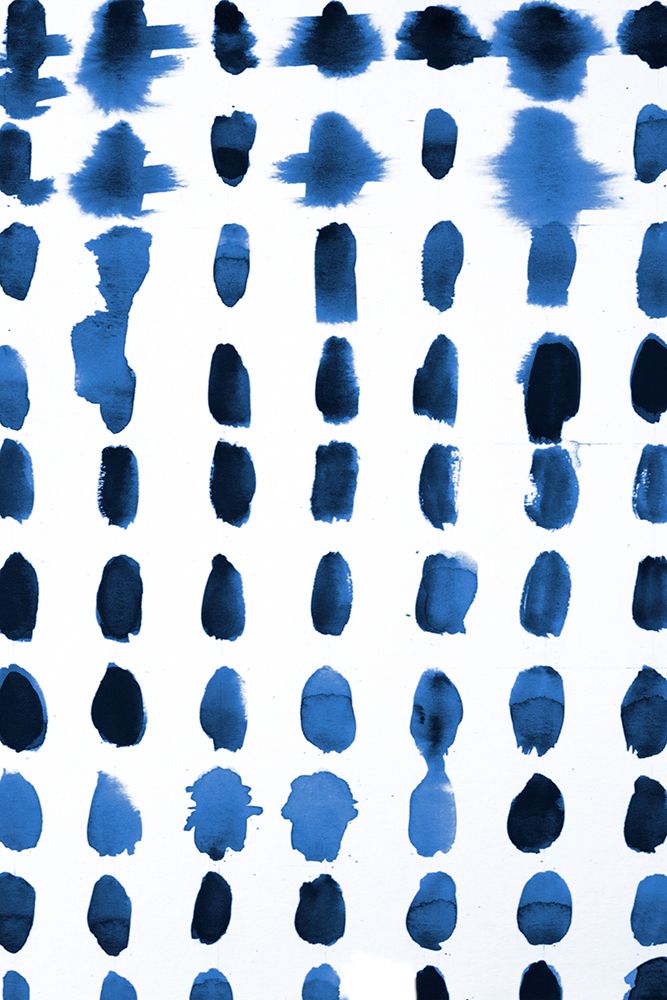 Blue Spots Pattern art print by Patricia Pinto for $57.95 CAD