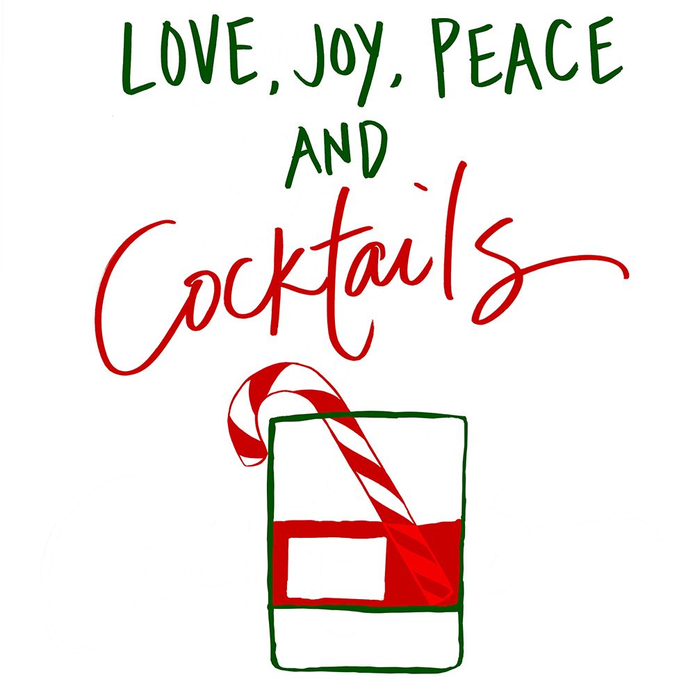 Christmas With Cocktails art print by SD Graphics Studio for $57.95 CAD