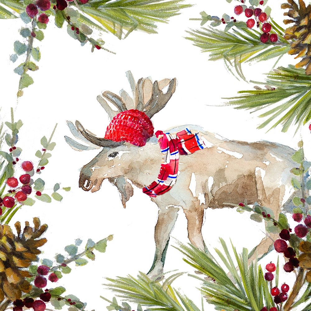 Holiday Moose art print by Lanie Loreth for $57.95 CAD