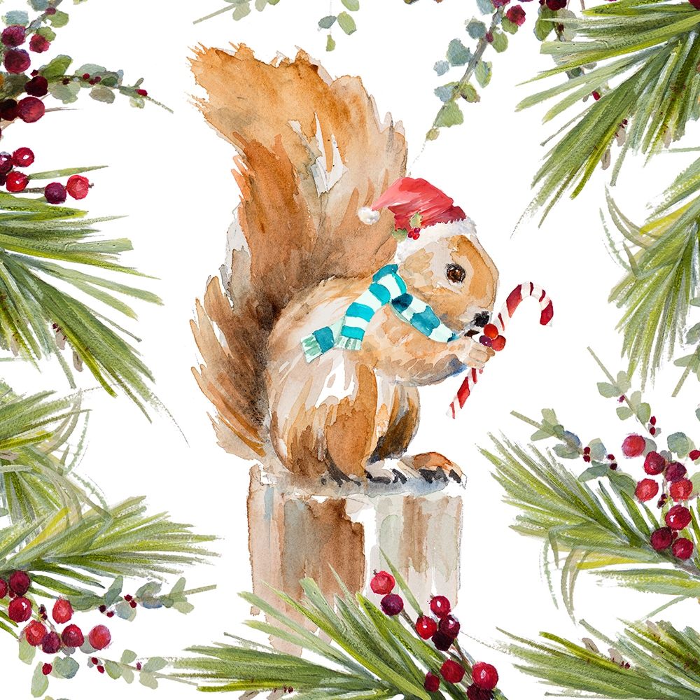 Holiday Squirrel art print by Lanie Loreth for $57.95 CAD
