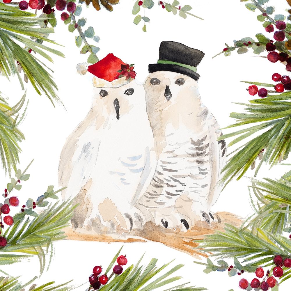 Holiday Owls art print by Lanie Loreth for $57.95 CAD