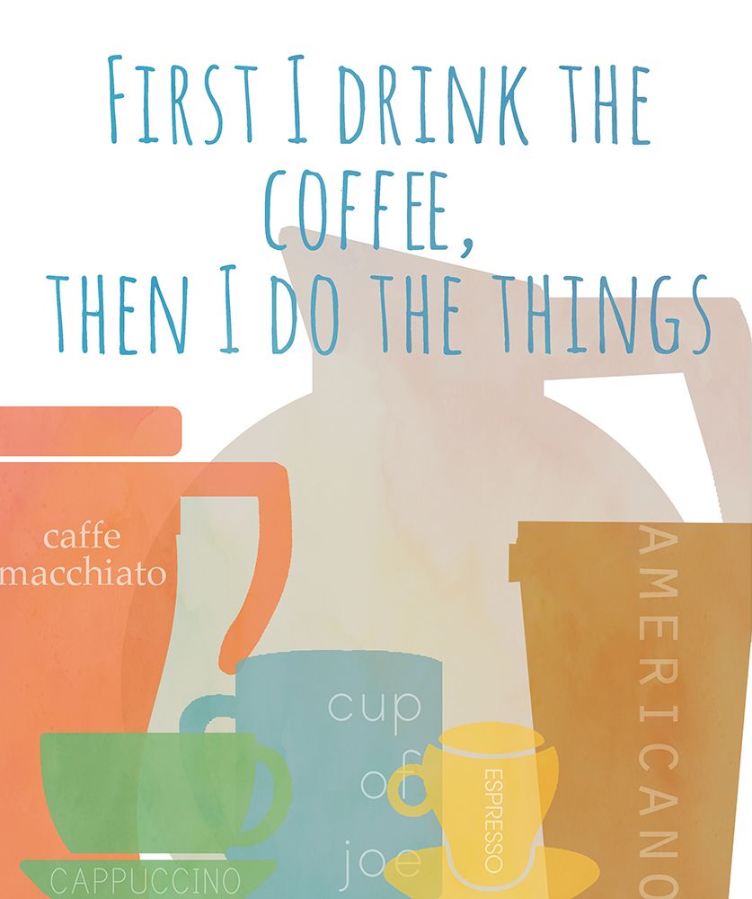 First Drink Coffee art print by Anna Quach for $57.95 CAD