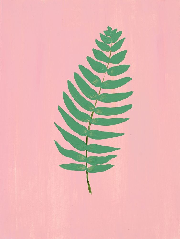Pink Fern I art print by Robin Maria for $57.95 CAD