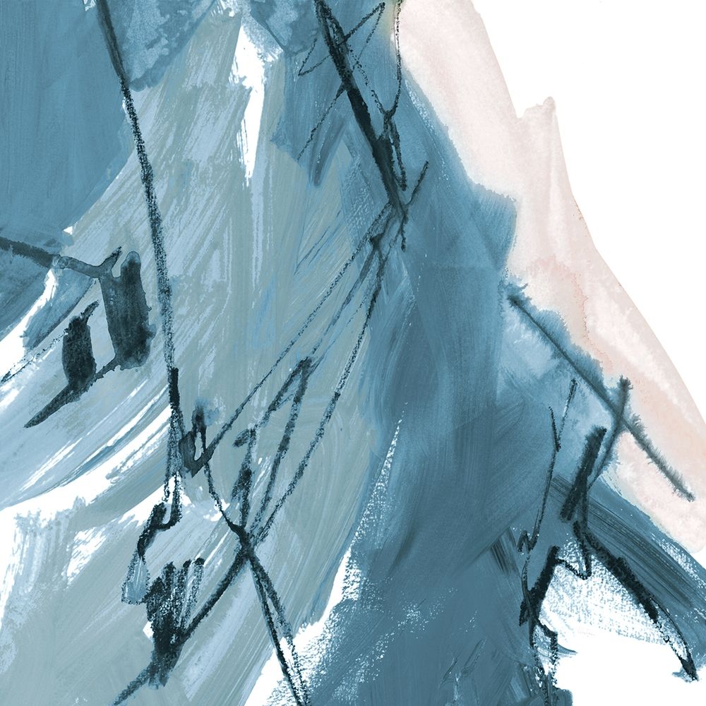 Blue on White Abstract I art print by Robin Maria for $57.95 CAD