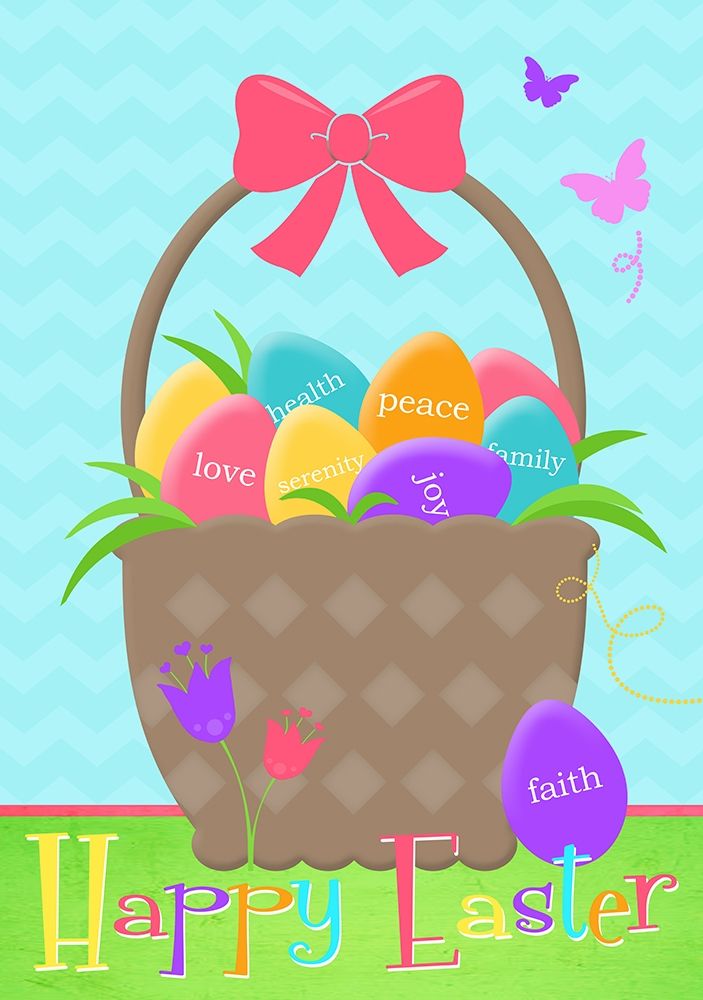 Happy Easter Basket art print by Anna Quach for $57.95 CAD