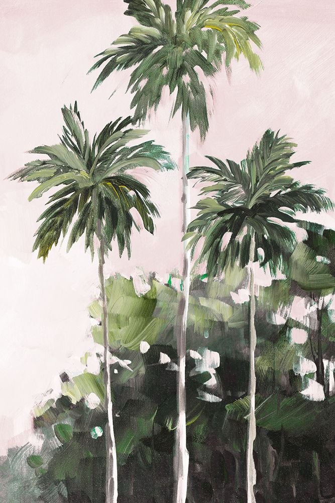 Palms Under A Pink Sky art print by Jane Slivka for $57.95 CAD