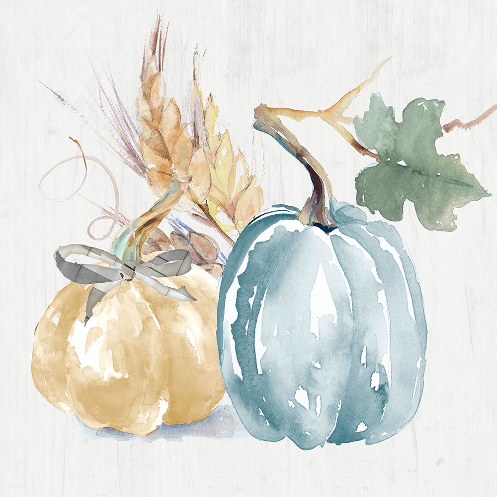 Pumpkin with Fall Foiliage III art print by Lanie Loreth for $57.95 CAD