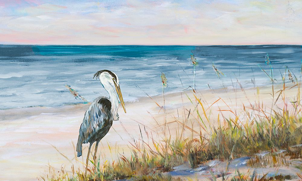 Pelican Ocean View art print by Julie DeRice for $57.95 CAD