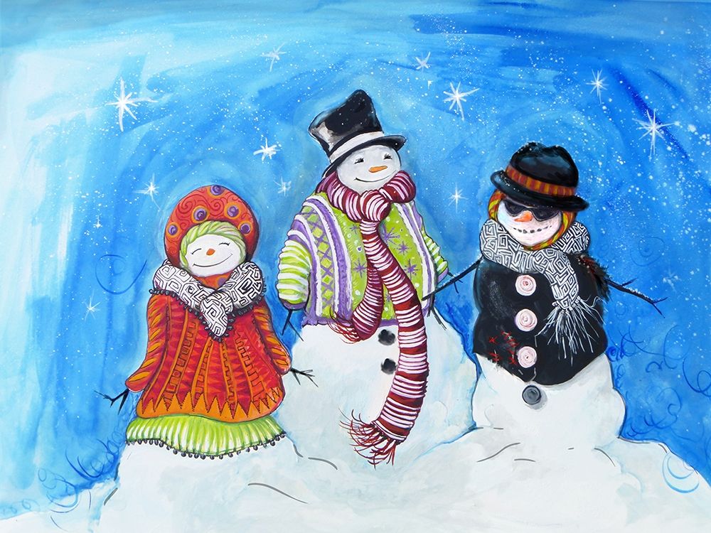 Snow Villagers art print by Diannart for $57.95 CAD