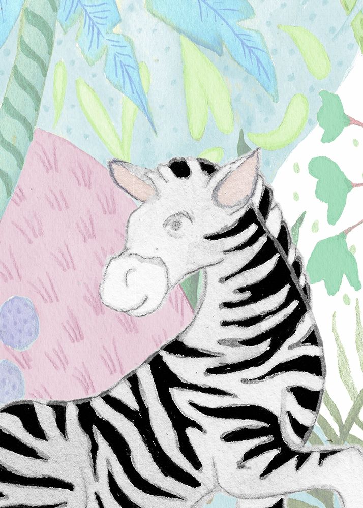 Zebra in the Tropics art print by Elizabeth Medley for $57.95 CAD