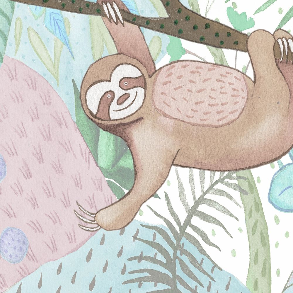 Swinging Sloth art print by Elizabeth Medley for $57.95 CAD