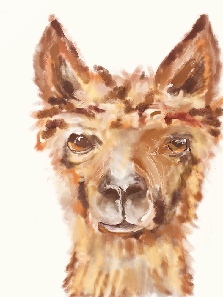Goofy Llama II art print by Julie DeRice for $57.95 CAD
