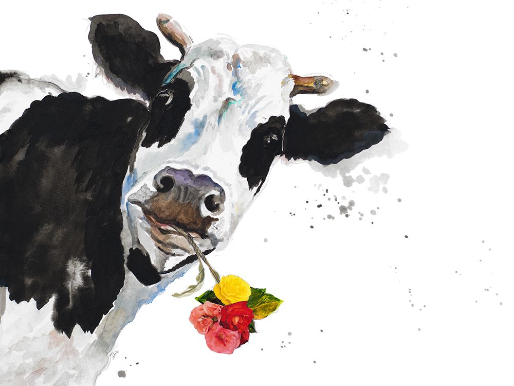 Crazy Cow art print by Patricia Pinto for $57.95 CAD