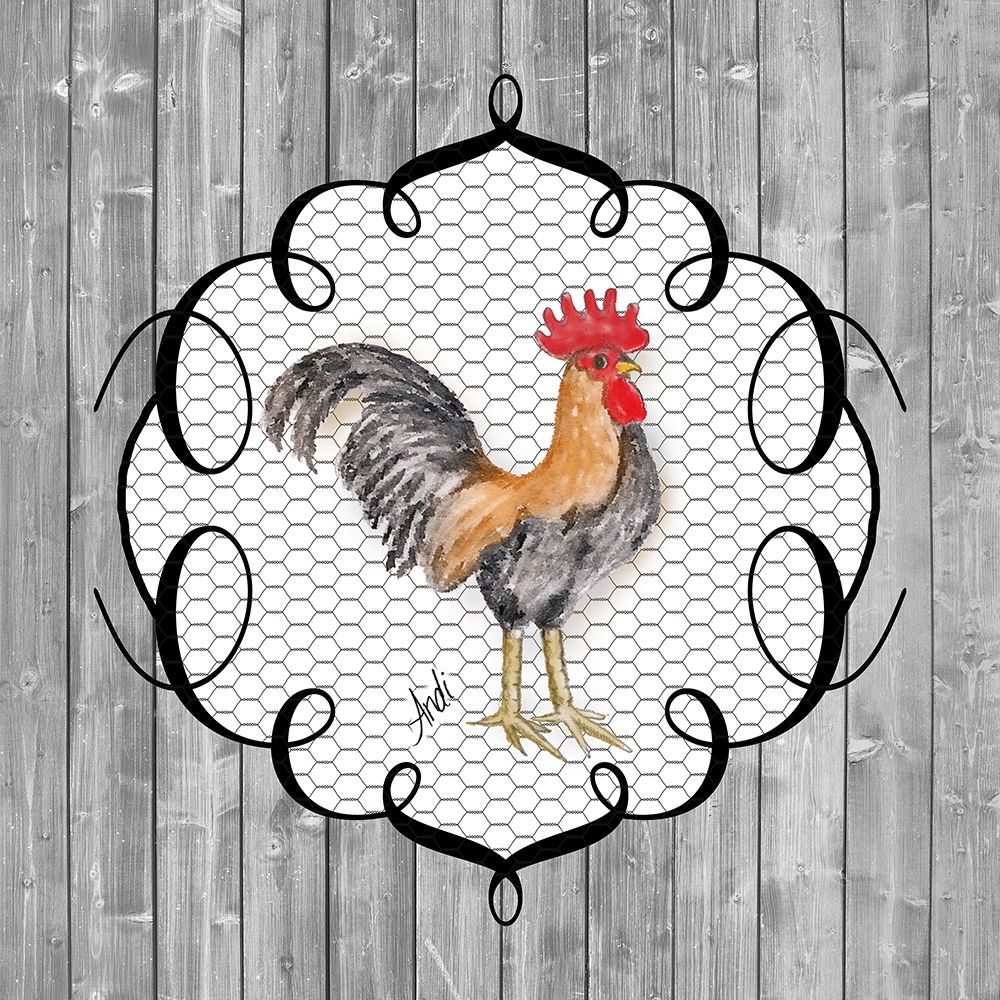 Rooster on the Roost I art print by Andi Metz for $57.95 CAD