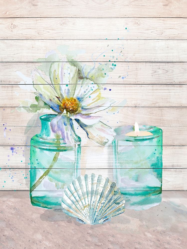 Fresh Flowers and Shells I art print by Patricia Pinto for $57.95 CAD