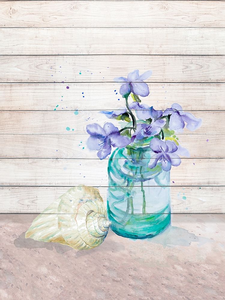 Fresh Flowers And Shells II art print by Patricia Pinto for $57.95 CAD