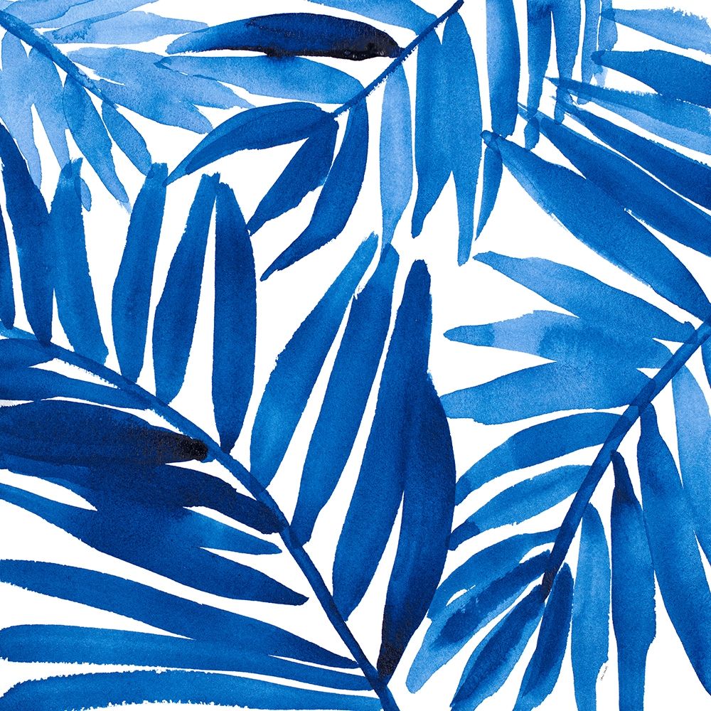 Blue Palm Design I art print by Lanie Loreth for $57.95 CAD