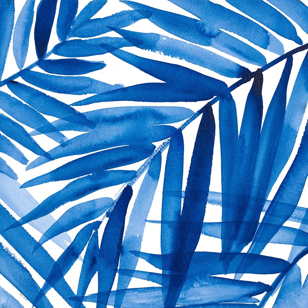Blue Palm Design II art print by Lanie Loreth for $57.95 CAD