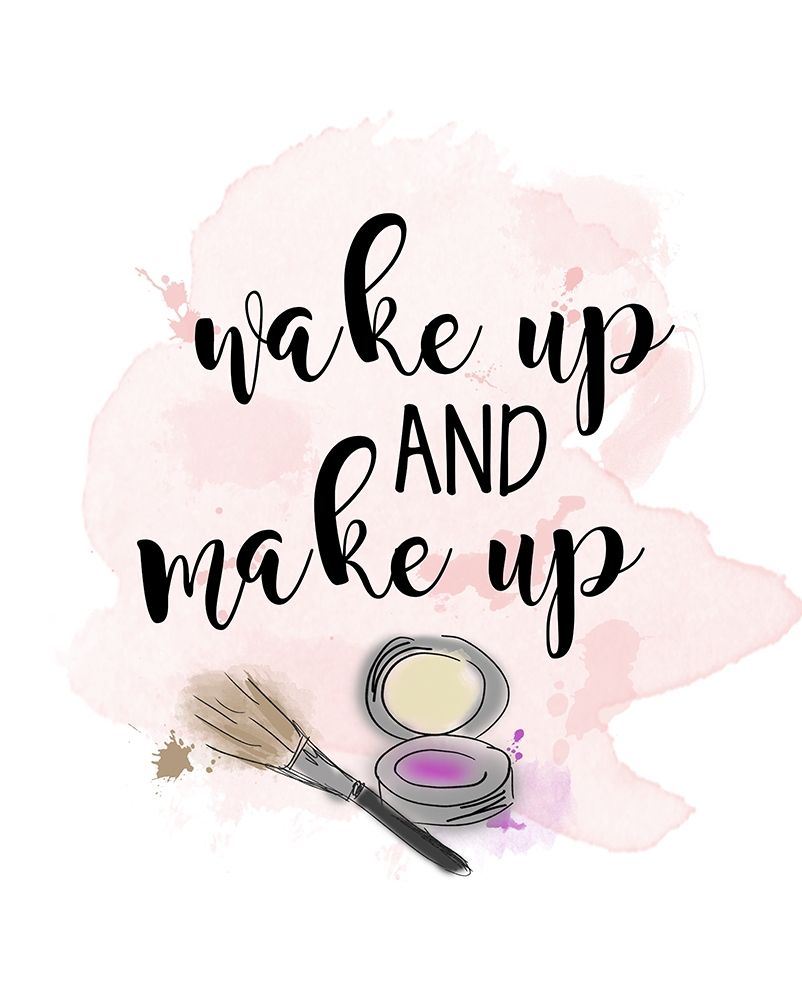 Wake Up and Make Up art print by Anna Quach for $57.95 CAD