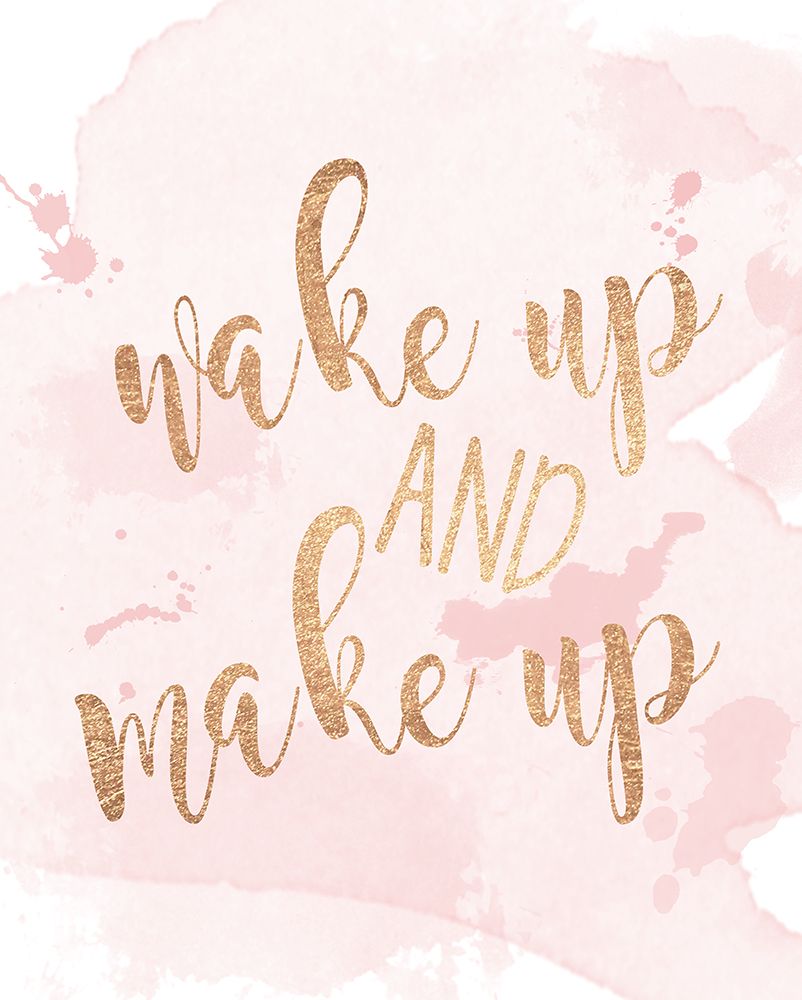 Wake Up And Make Up art print by Anna Quach for $57.95 CAD