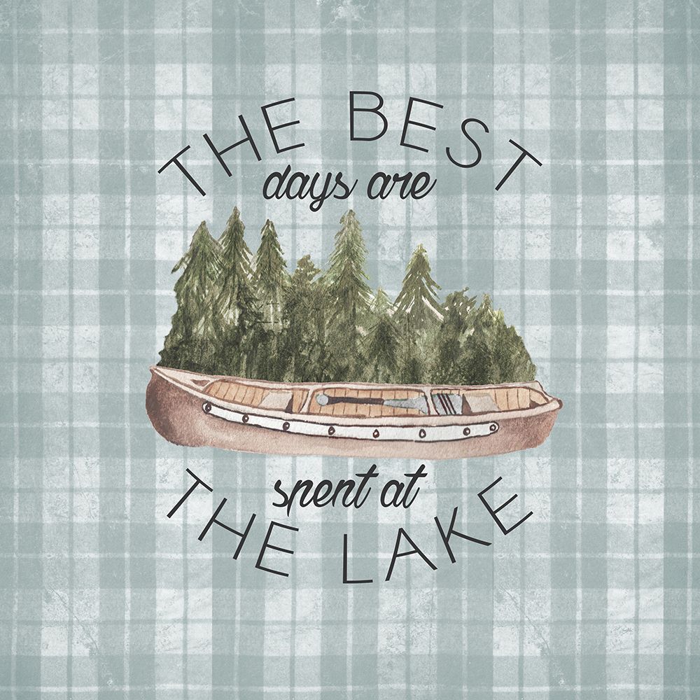 The Best Days Are Spent At The Lake art print by Elizabeth Medley for $57.95 CAD