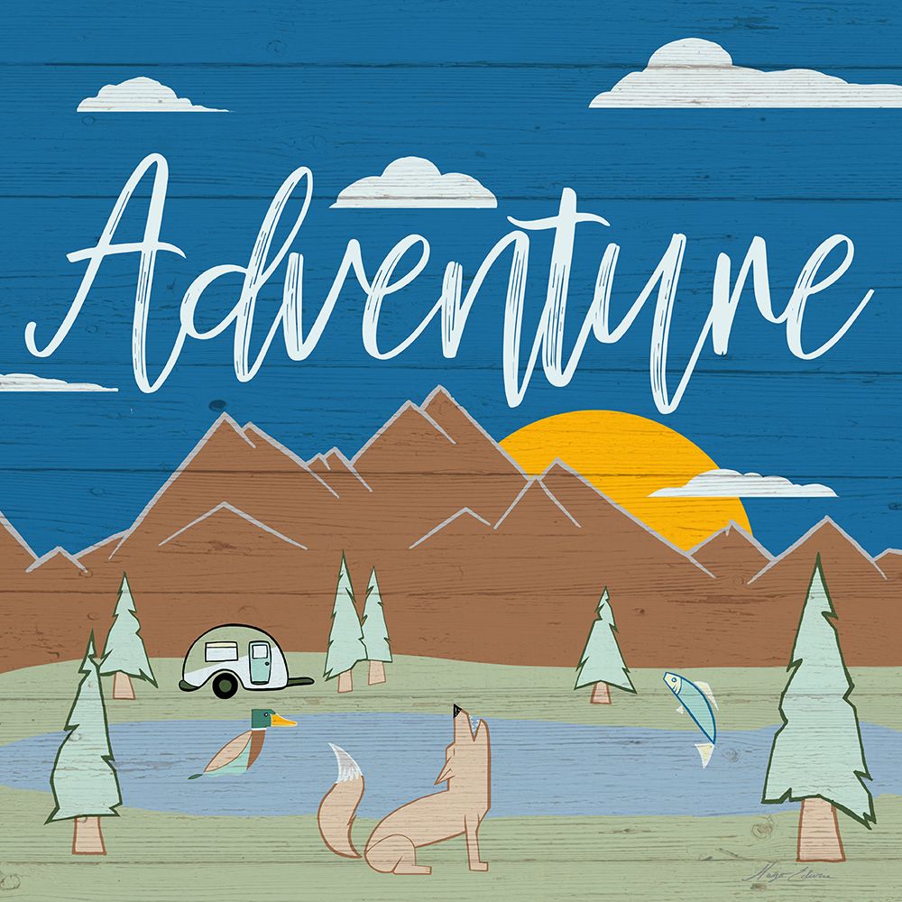 Camping Adventure art print by Hugo Edwins for $57.95 CAD