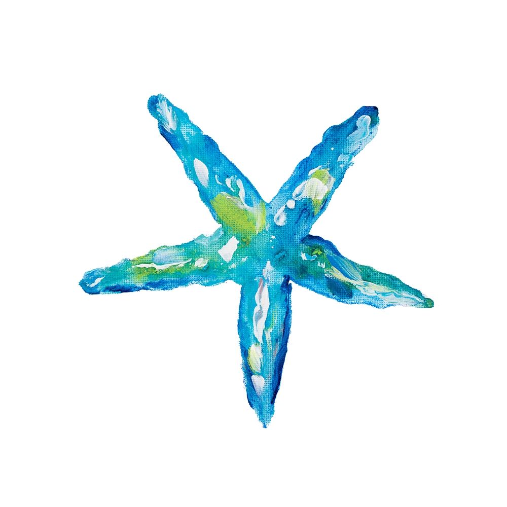 Deep Blue Starfish art print by Julie DeRice for $57.95 CAD
