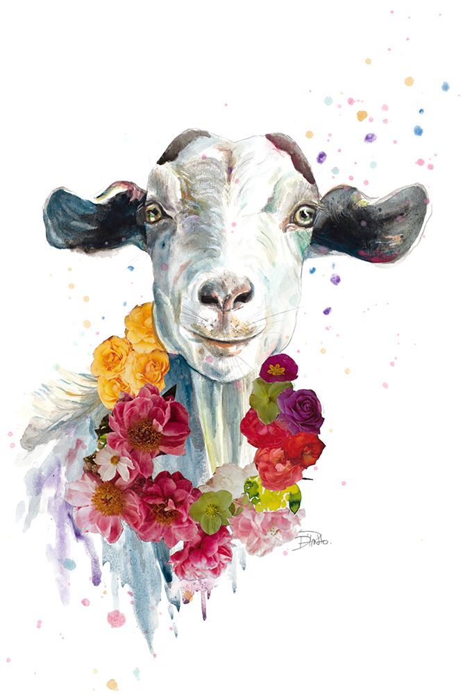Cute Goat art print by Patricia Pinto for $57.95 CAD