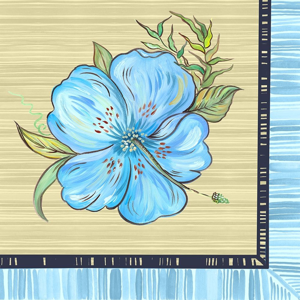 Vibrant Blue Island Flower art print by Ani Del Sol for $57.95 CAD