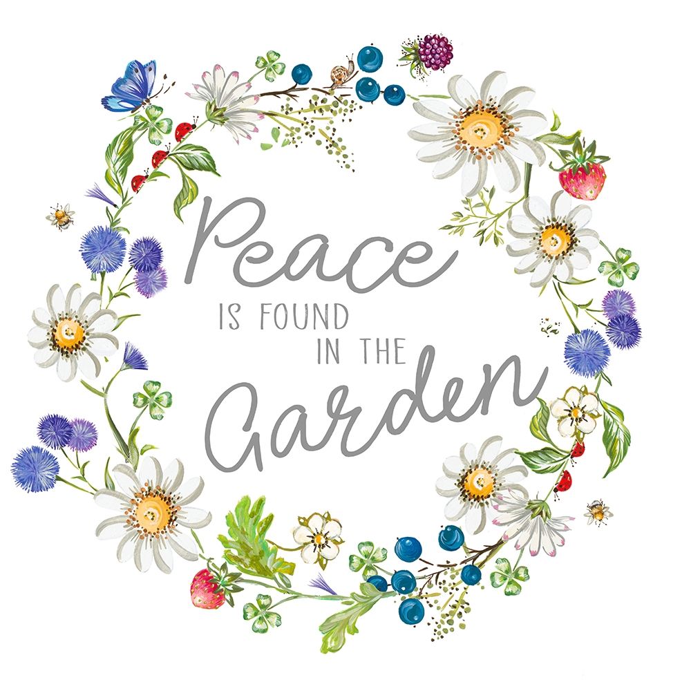 Peace Is Found In The Garden art print by Ani Del Sol for $57.95 CAD