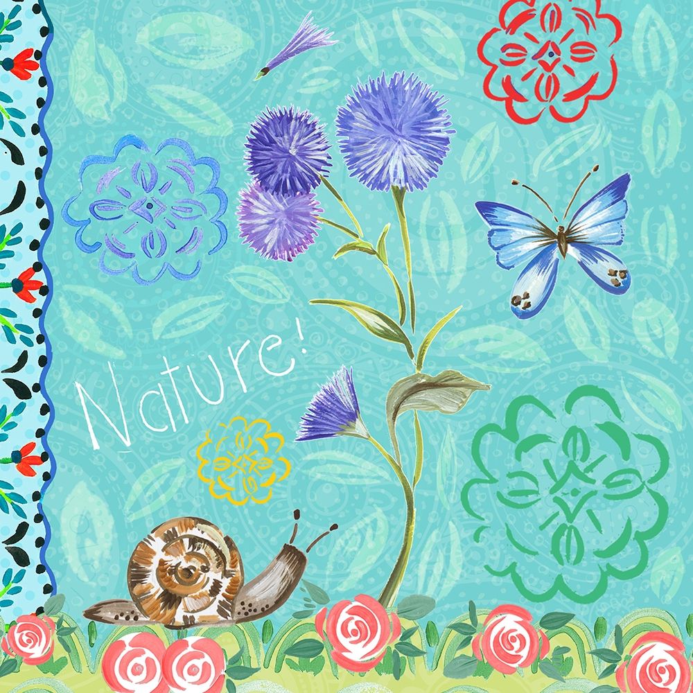 Nature Garden with Buttefly art print by Ani Del Sol for $57.95 CAD