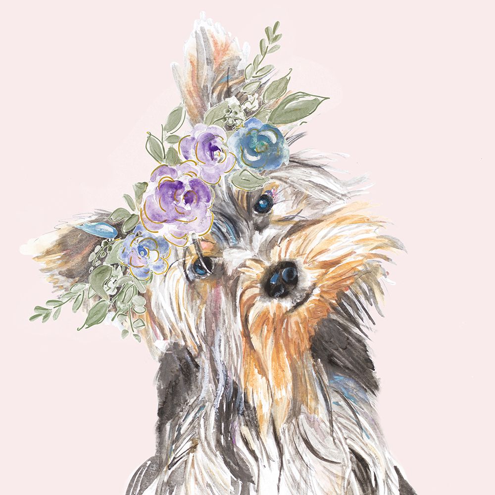 Flower Crown Pet II art print by Patricia Pinto for $57.95 CAD