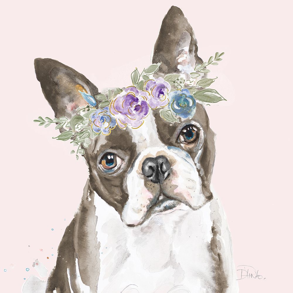 Flower Crown Pet III art print by Patricia Pinto for $57.95 CAD