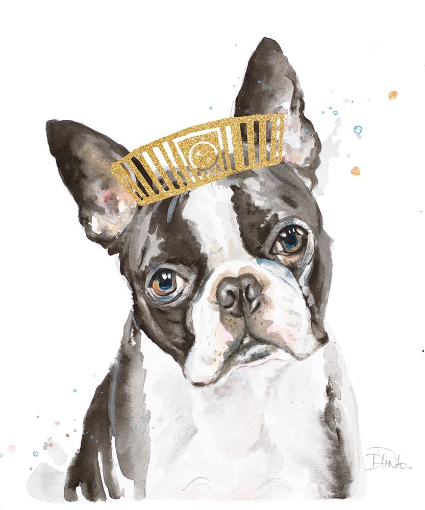 French Bulldog with Crown art print by Patricia Pinto for $57.95 CAD
