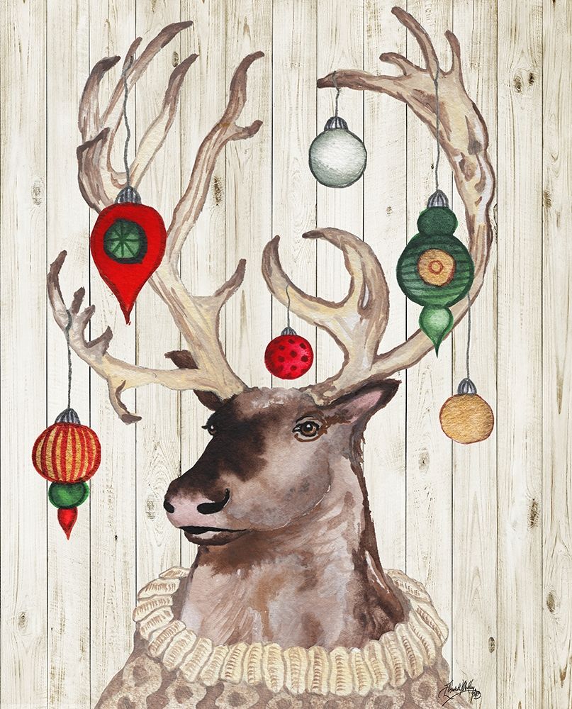Christmas Reindeer I art print by Elizabeth Medley for $57.95 CAD