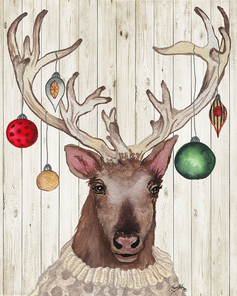 Christmas Reindeer II art print by Elizabeth Medley for $57.95 CAD